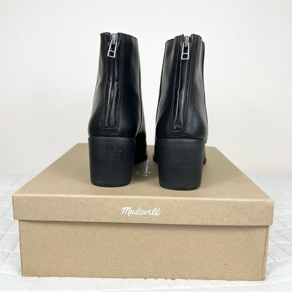 Madewell The Pauline Boot in Leather in True Black Size 9.5 NIB - Picture 4 of 11